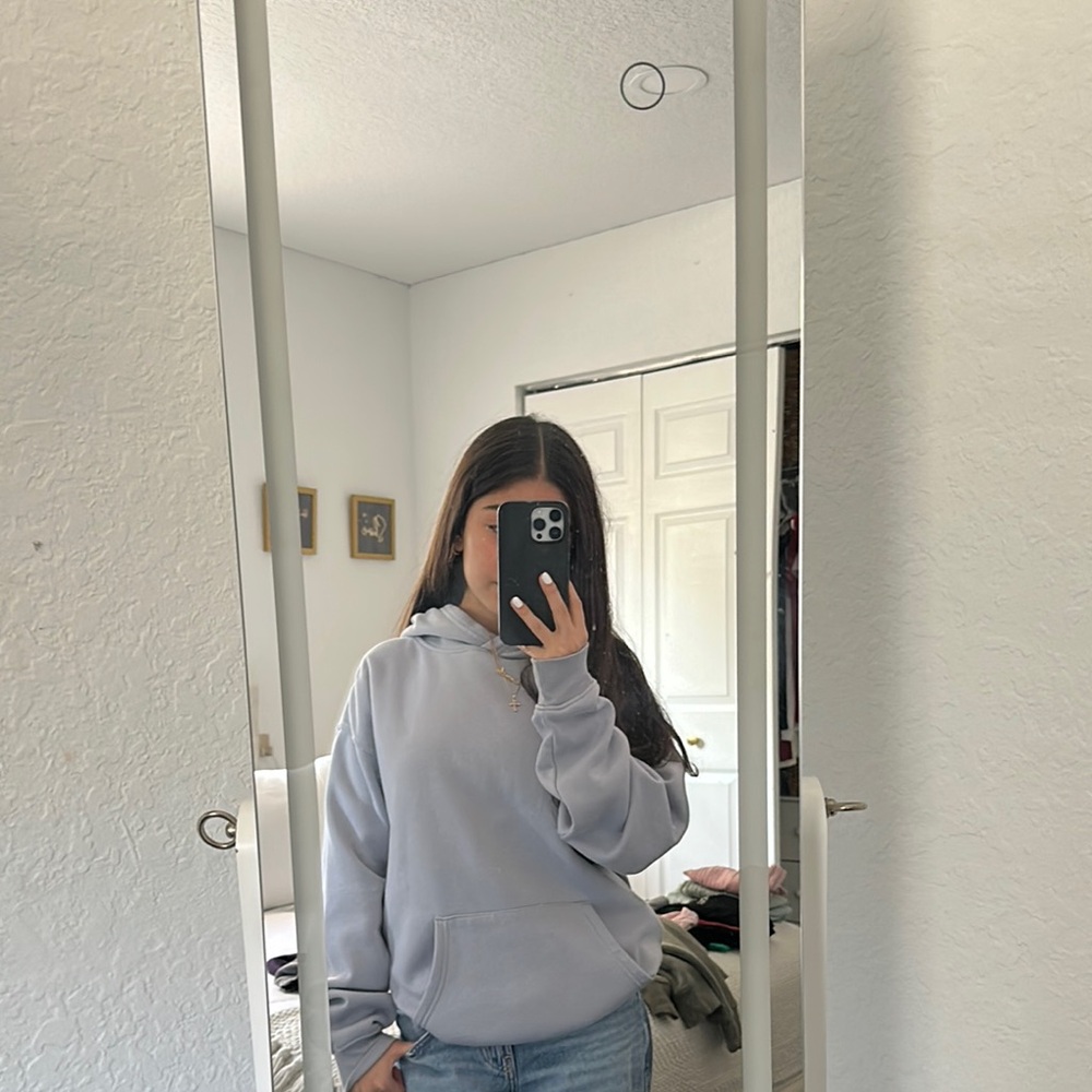 Women's Blue Gray Hoodie